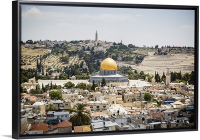 View over the Old City with the Dome of the Rock, Jerusalem, Israel, Middle East