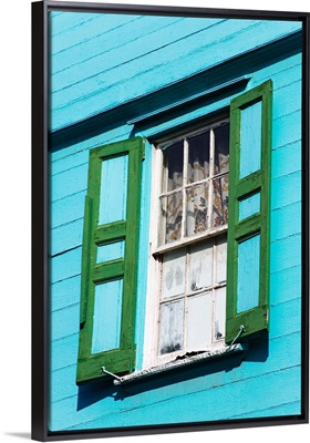 Window shutters, St. Johns City, Antigua Island, Antigua and Barbuda