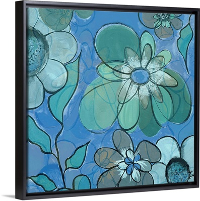 Blue Pop Floral Merge