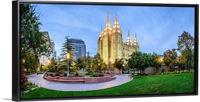 Salt Lake Temple, Panoramic, Salt Lake City, Utah