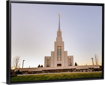 Twin Falls Idaho Temple, Washed Out Sky, Twin Falls, Idaho