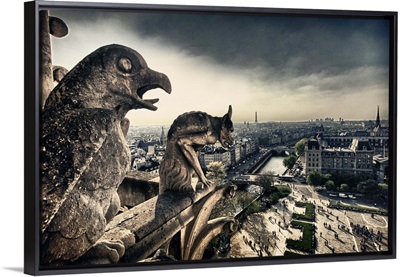 Atop the Notre Dame Cathedral, Paris