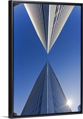 Beneath the Twin Towers in Century City, Los Angeles, California