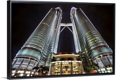 The Petronus towers after dark, Kuala Lumpur, Malaysian