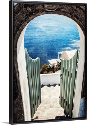 The town of Oia, Santorini, Greece