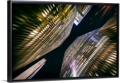 Twin highrises in New York City