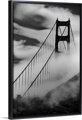 The Golden Gate Bridge Emerges From The Fog