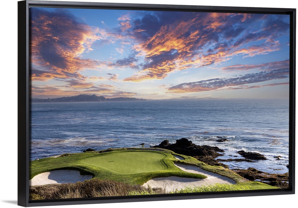 A View Of Pebble Beach Golf Course, Hole 7, Monterey, California