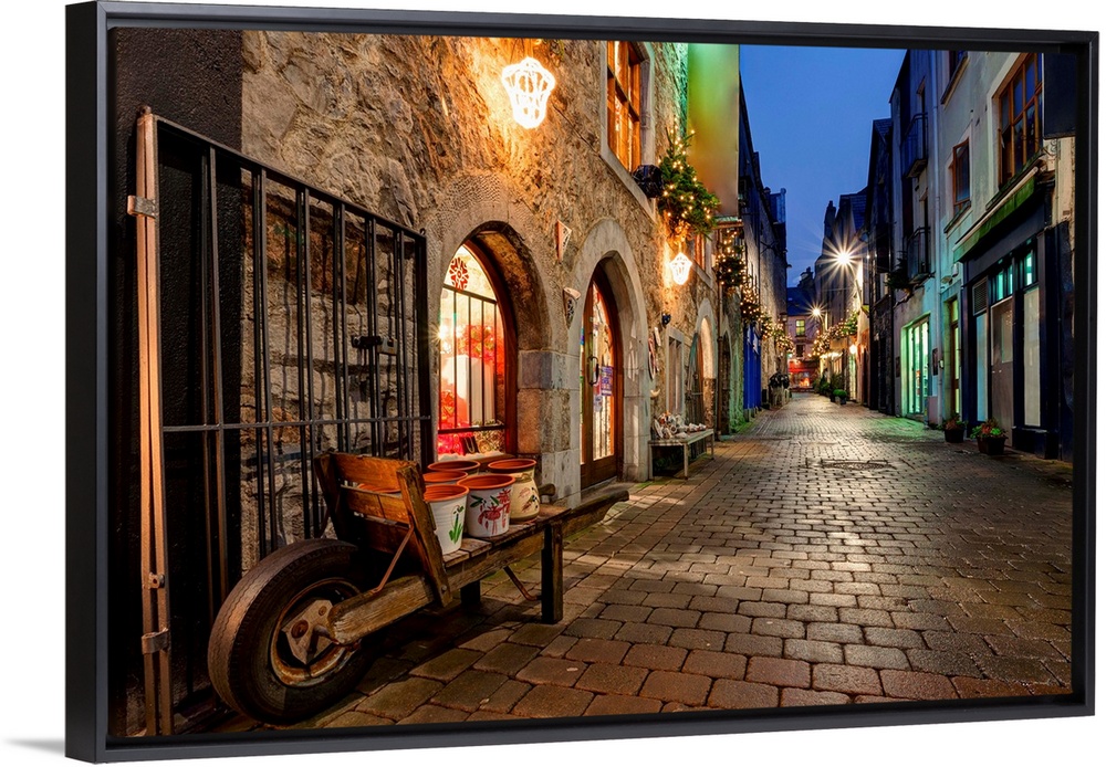 Old City Street At Night