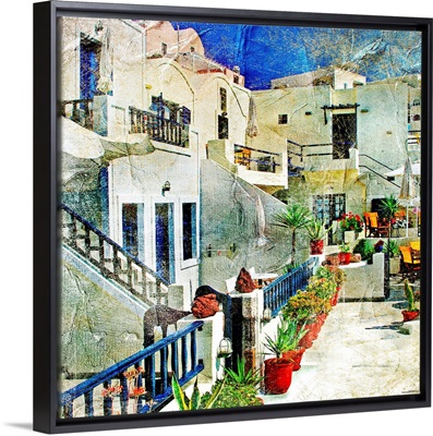 Pictorial Courtyards of Santorini