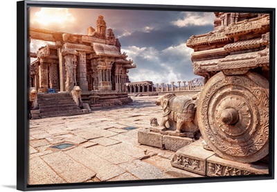 Stone Chariot In Hampi, India