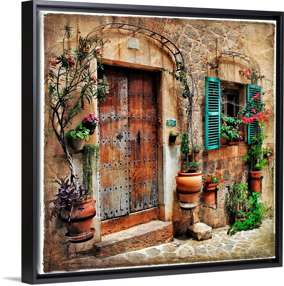 charming streets of old mediterranean towns