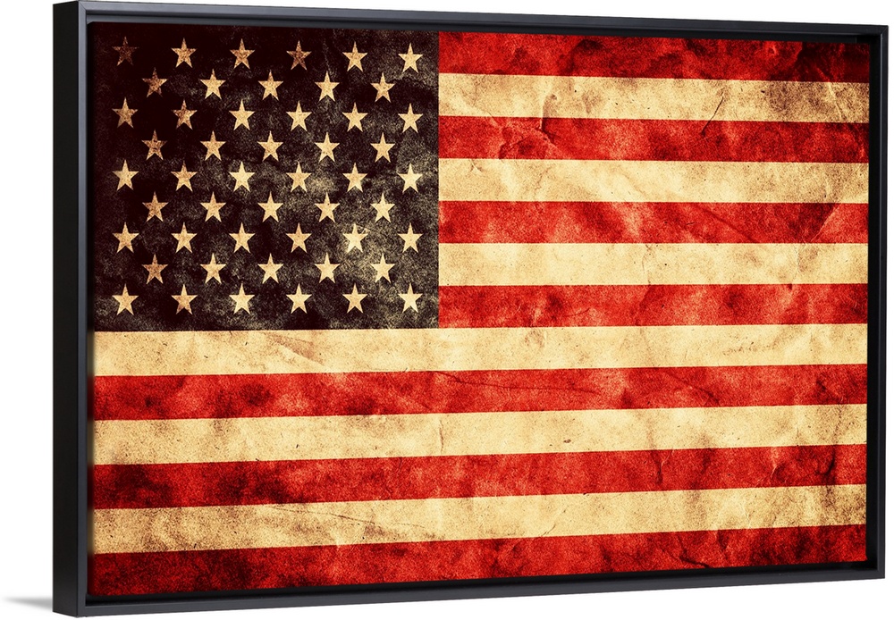 United States Of America Flag in a grunge style.