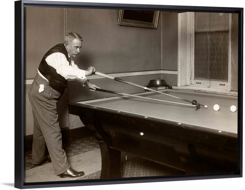 The early 20th century American amateur billiards champion, Edward W. Gardner, a player greatly admired by Mark Twain. Pho...