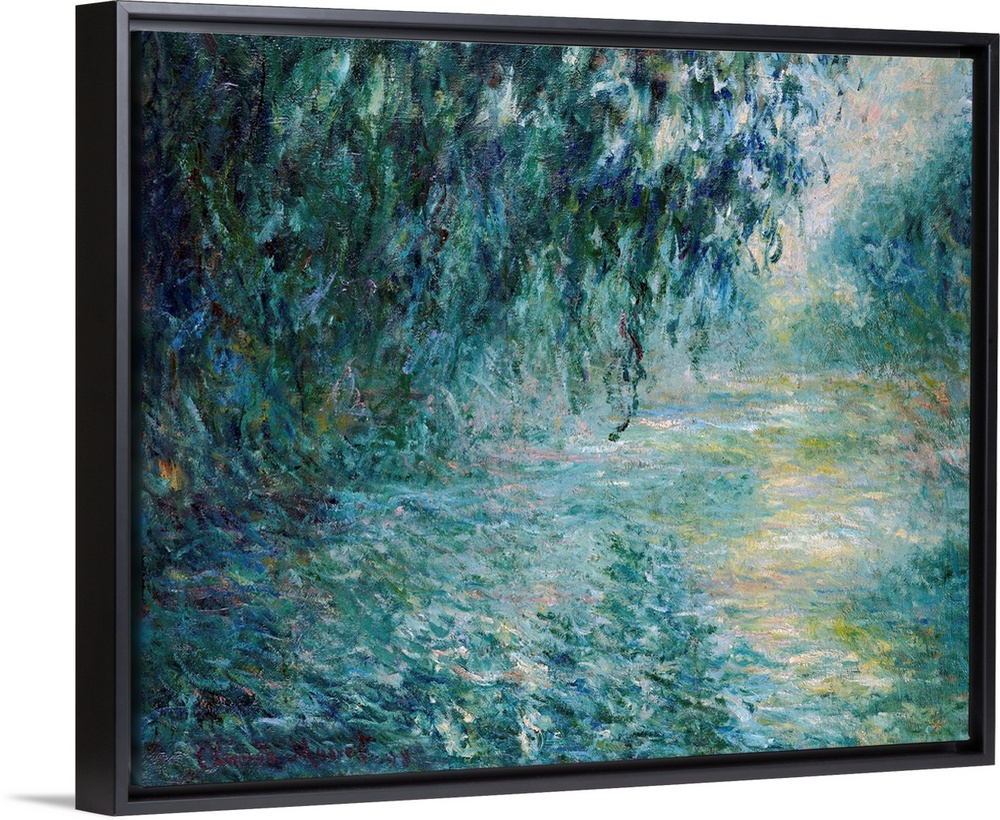 Monet, the Seine, 1898. 'Morning On the Seine.' Oil On Canvas, Claude Monet, 1898.