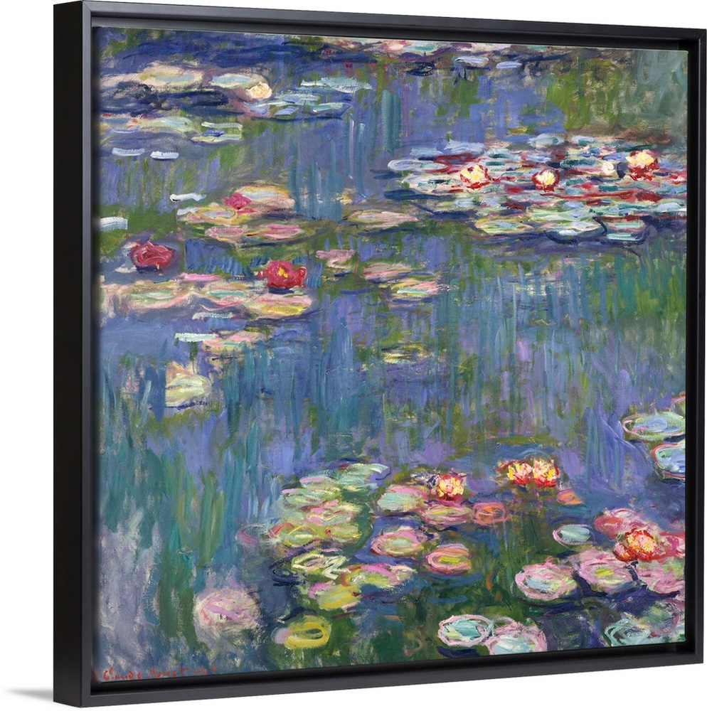 Monet, Water Lilies, 1916. Oil On Canvas, Claude Monet, 1916.
