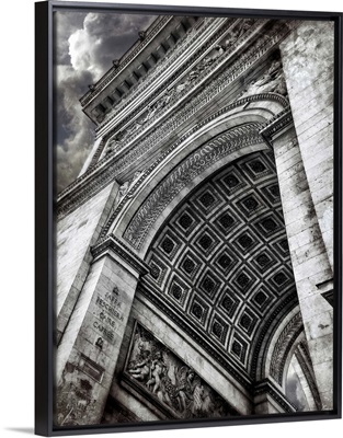 Clouds above the Arc de Triomphe in Paris