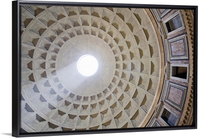 Perpendicular view of the Pantheon dome, Rome