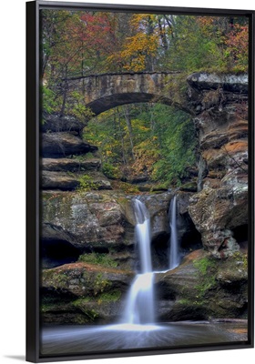 Upper Falls at Old Mans Cave in Hocking Hills, Ohio