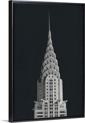 Chrysler Building On Black