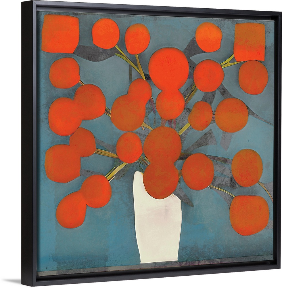 Abstract Orange Flowers