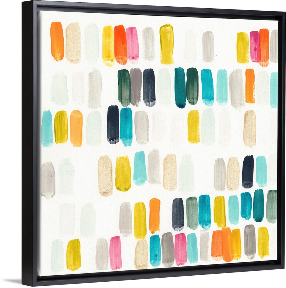 Bright dots in tropical yellow and turquoise colors.