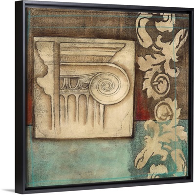 Damask Tapestry with Capital I