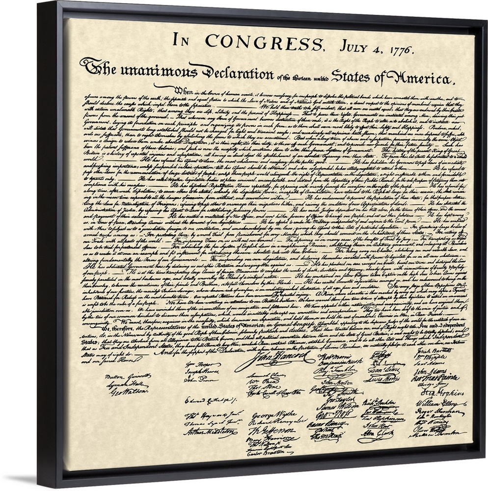 Declaration of Independence Document