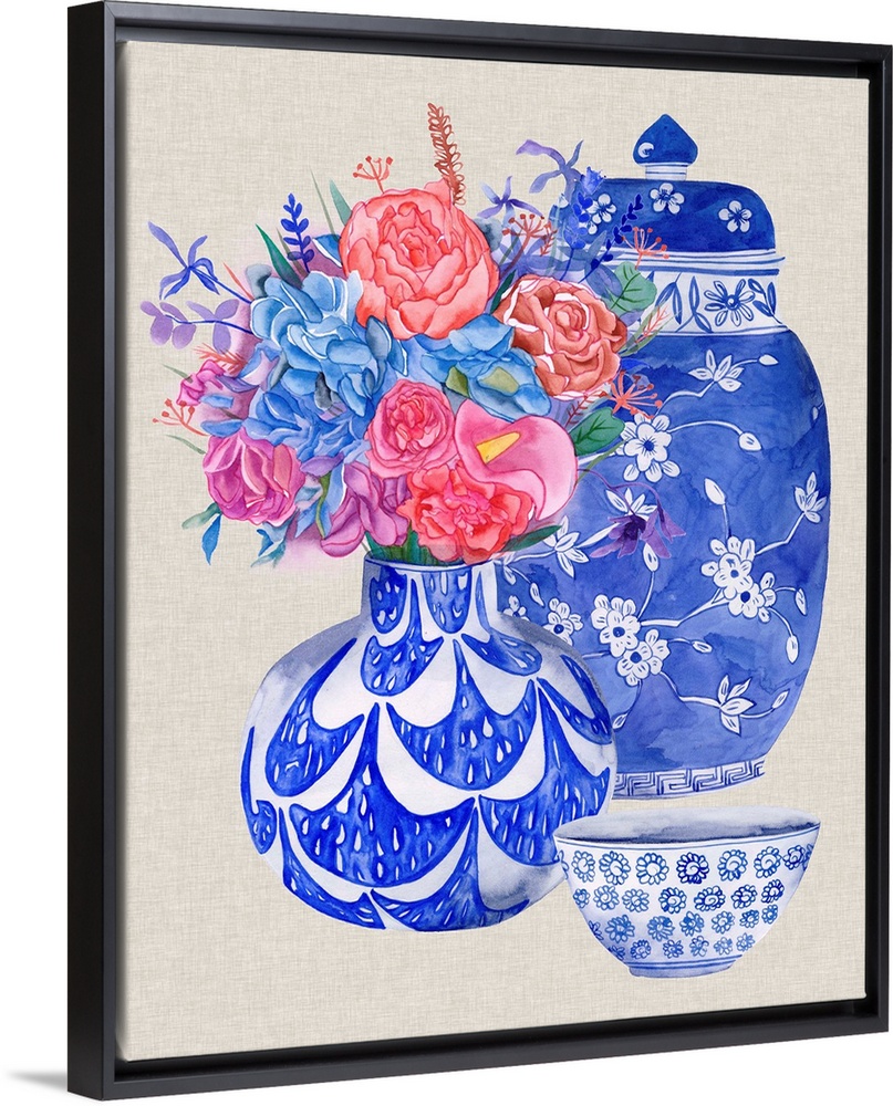 Delft Blue Vases I