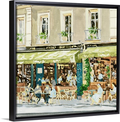 Parisian Green Cafe Scene I
