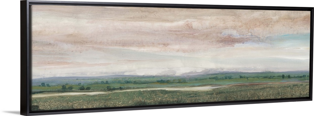 Contemporary countryside landscape painting.