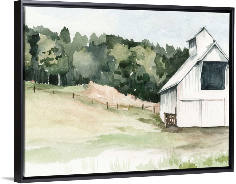 Watercolor Barn III