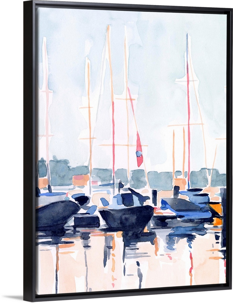 Watercolor Boat Club II