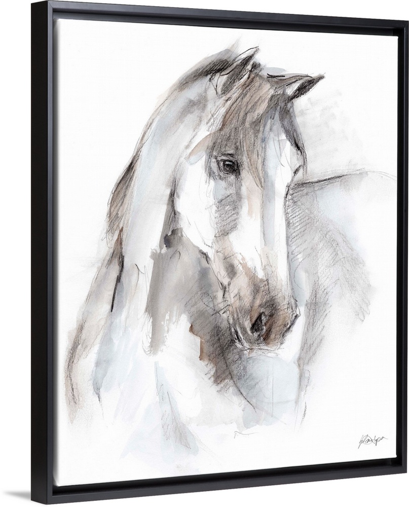 Watercolor Equine Study I