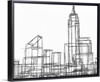 Wire Frame Cityscape I