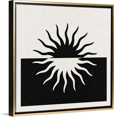 Starry Spirit III printed as a Stretched Canvas, Gold Floating Frame