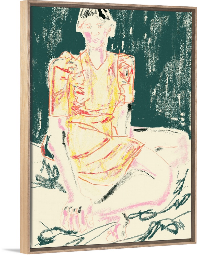 The Girl In Orange Dress