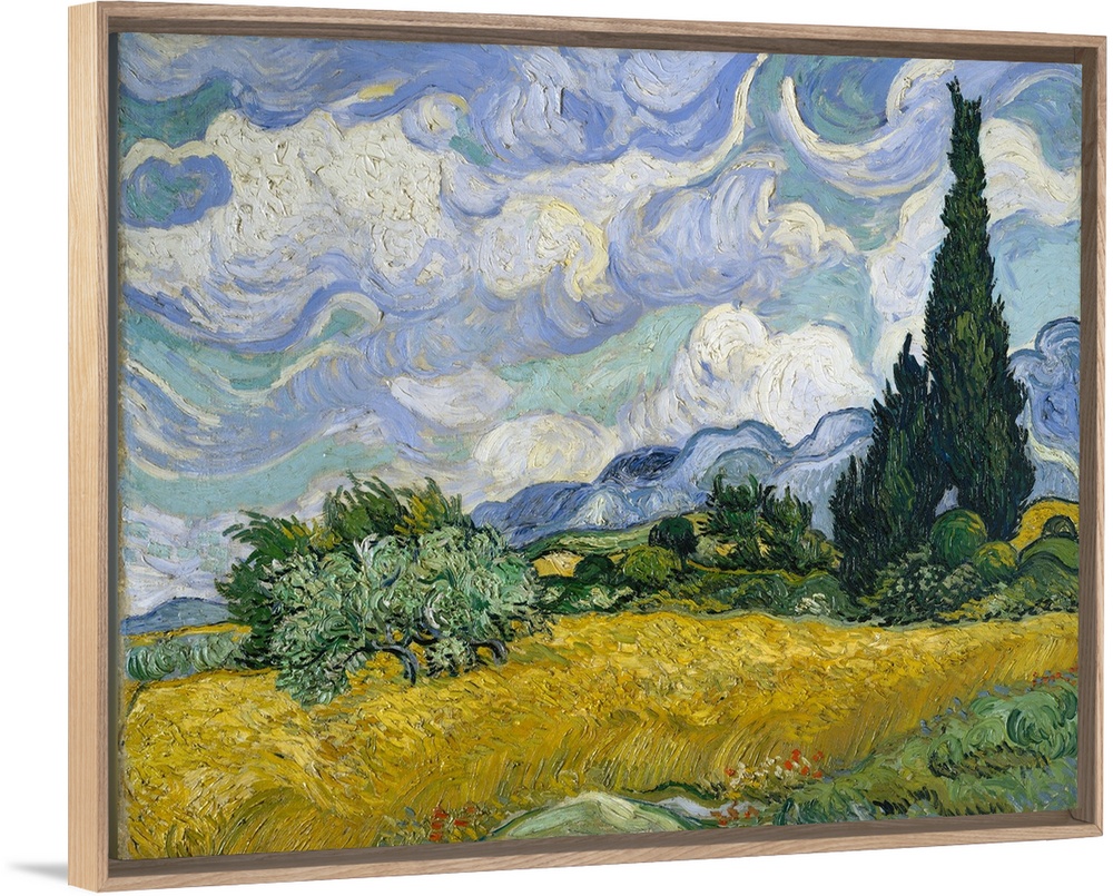 Cypresses gained ground in Van Gogh's work by late June 1889 when he resolved to devote one of his first series in Saint-R...