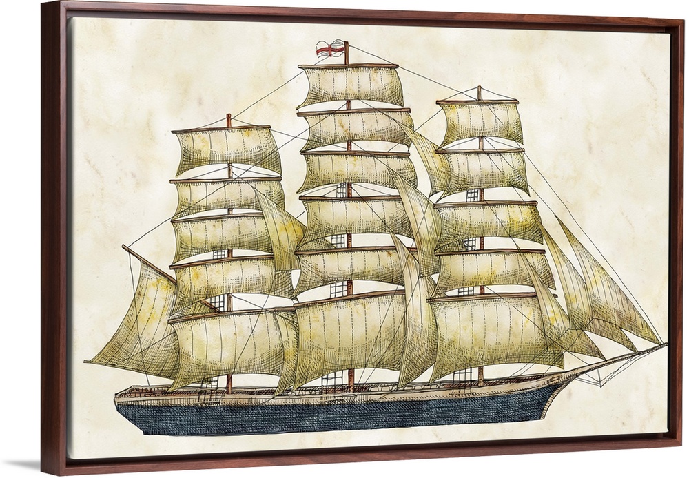 Classic nautical art adds historical elegance to den, study, and more.