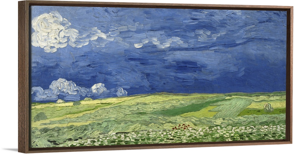 Vincent van Gogh - Wheatfield under thunderclouds.