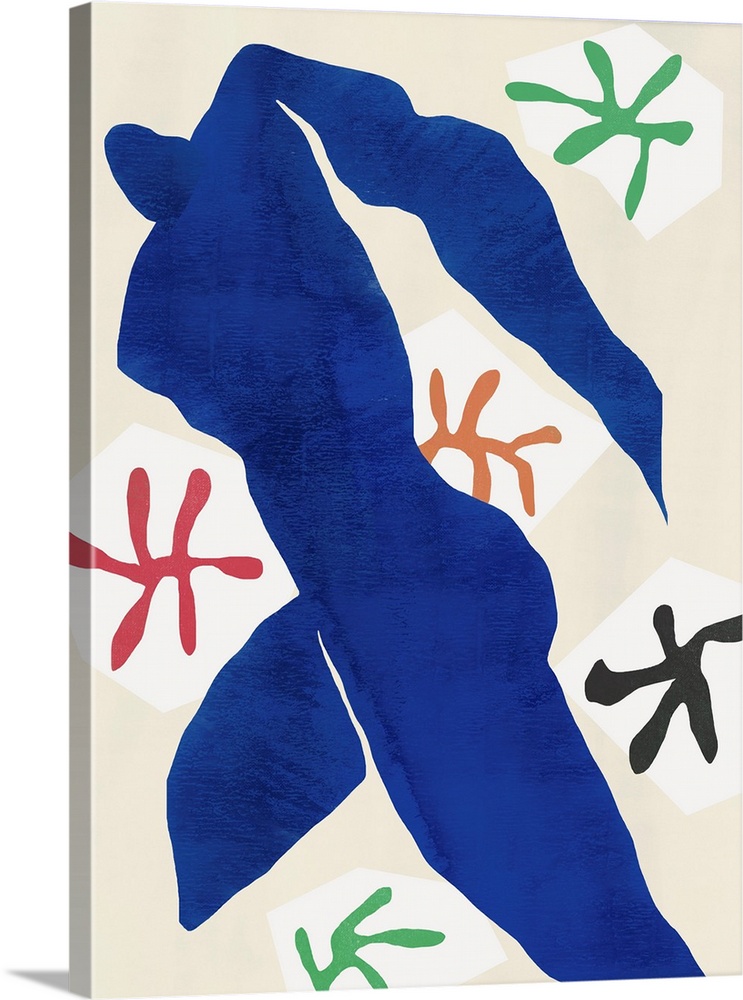 Abstract Blue Figure