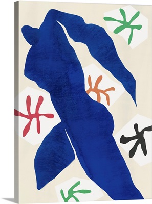 Abstract Blue Figure