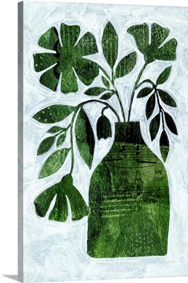 Abstract Green Floral 2