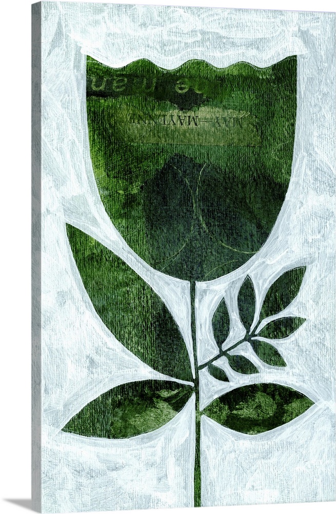 Abstract Green Tulip 2