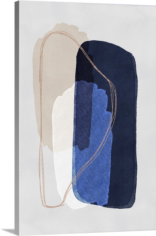 Abstract Shapes In Blue