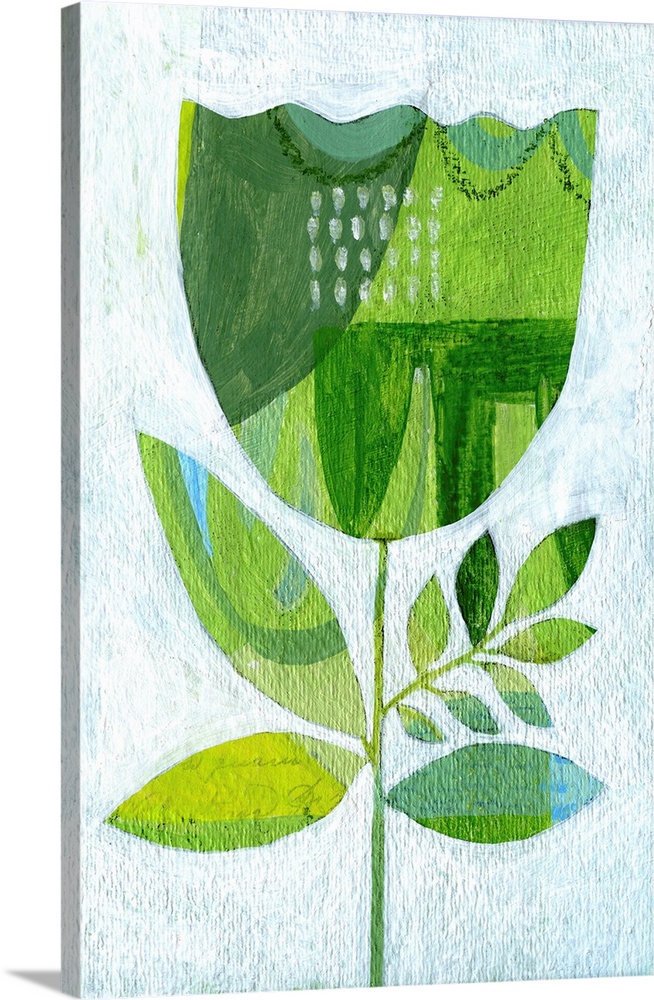 Abstract Tulip Green