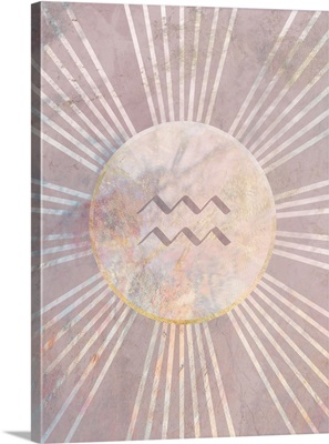Aquarius Boho Star Sign Sun