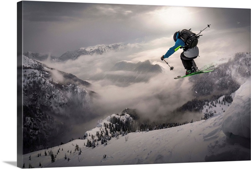 Backcountry Skiing Wall Art, Canvas Prints, Framed Prints, Wall Peels