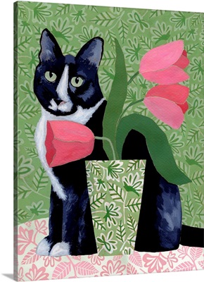 Barry With Pink Tulips