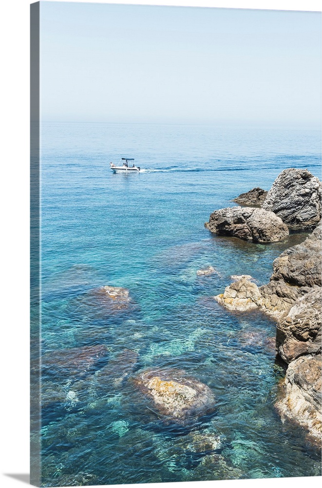 Boat At The Italian Coast